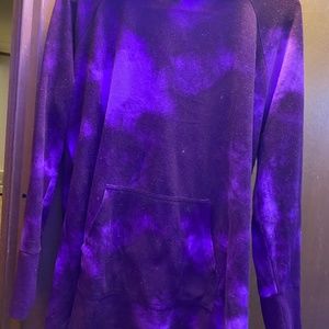 Lula roe purple tie dye sweatshirt